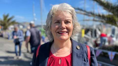 BBC Close up of Sue Aldwell