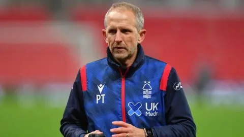 Paul Trollope during the Championship match between Stoke City and Nottingham Forest