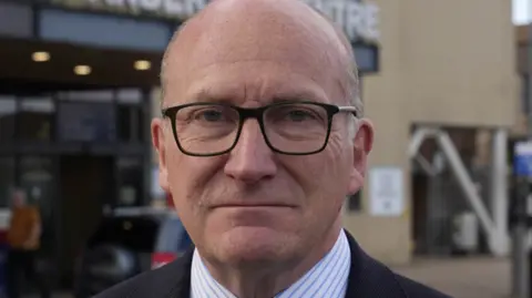 ESNEFT chief executive Nick Hulme outside at Ipswich Hospital.
