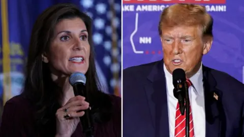 Nikki Haley and Donald Trump