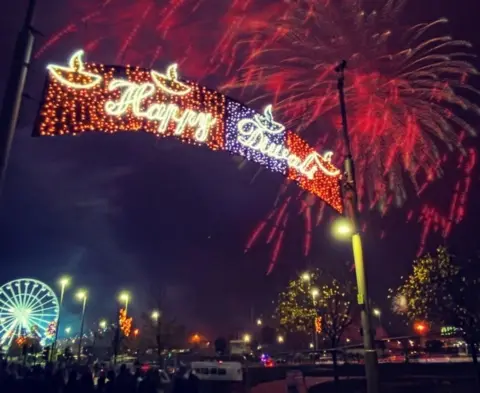 Leigh Spencer Diwali 2023 in Leicester