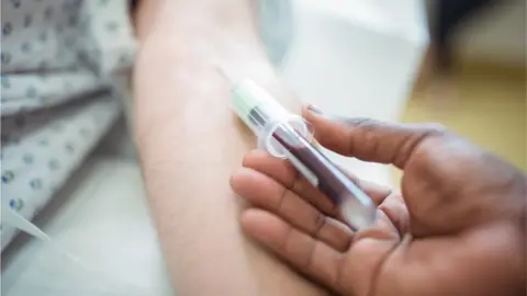 Getty Images Taking a blood test