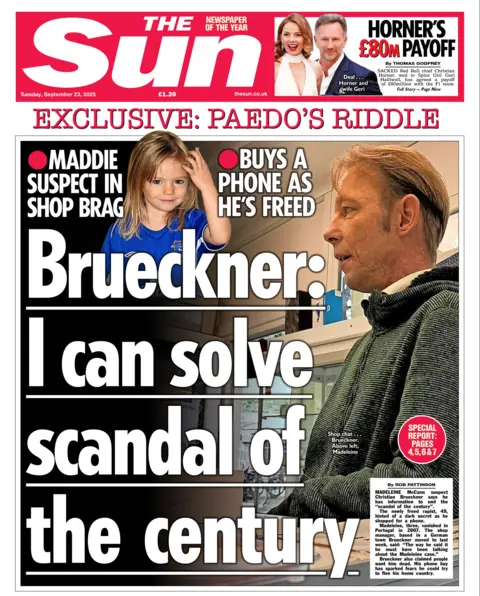  I can solve scandal of the century" reads the headline on the front page of The Sun.