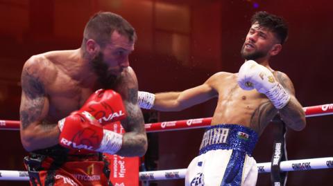 Anthony Cacace clinched the IBF super-featherweight title by stopping Joe Cordina in eight rounds in Saudi Arabia