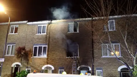 London Fire Brigade The fire at King Edward's Road, Hackney