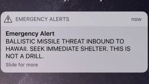 Twitter The missile-strike message Hawaiians saw on their phones was a false alarm