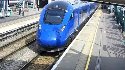 RAIB Train pulling into station