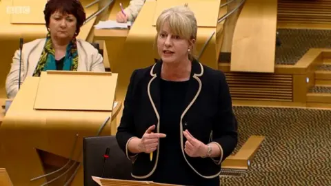 BBC Shona Robison in chamber