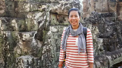 Bopha Phorn / BBC Archaeologist Sopheap Meas