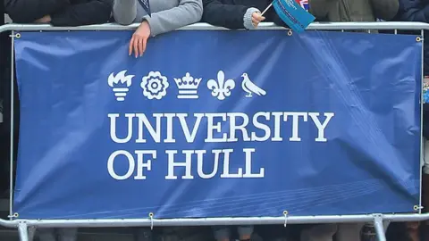 PA Media A University of Hull banner