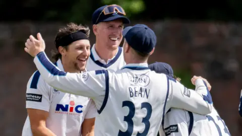 Jack White takes a wicket for Yorkshire