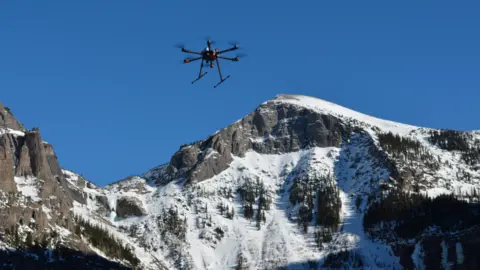 Mountain Drones Drone in mountain scenery