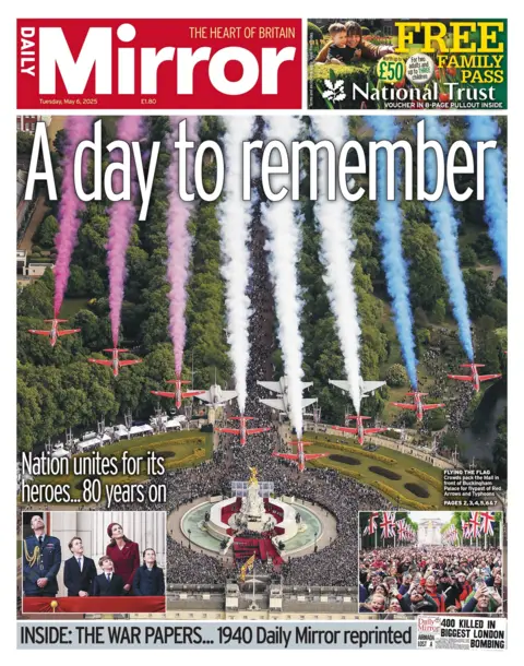  "Nation unites for its heroes... 80 years on."