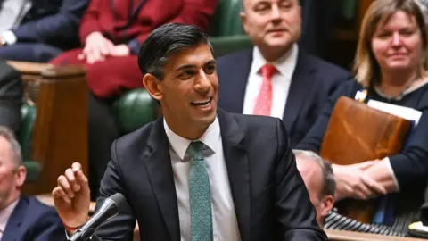 Rishi Sunak in Parliament on 13 December 2022