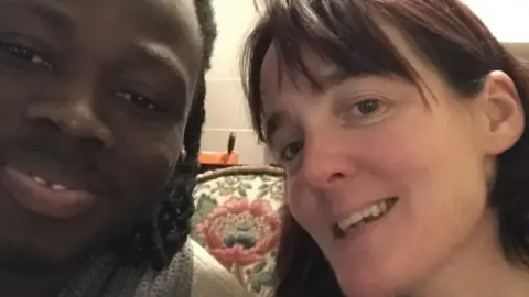 Family photo Cathryn McShane-Kouyaté and her husband
