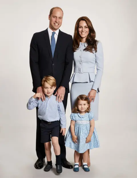 Chris Jackson/Getty Images Prince William, the Duchess of Cambridge, Prince George and Princess Charlotte