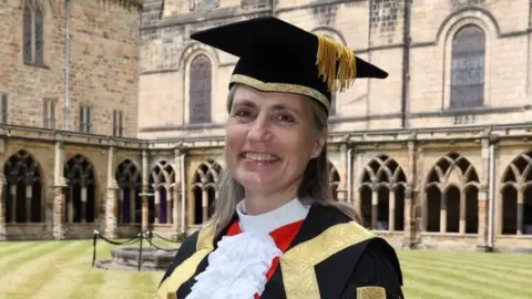 NNP Dr Fiona Hill at Durham Cathedral