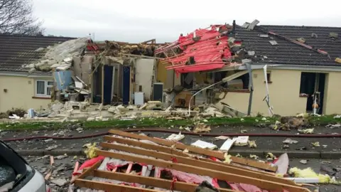 Devon and Cornwall Police The scene of the blast