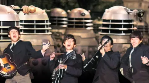 Getty Images The Daleks and The Beatles