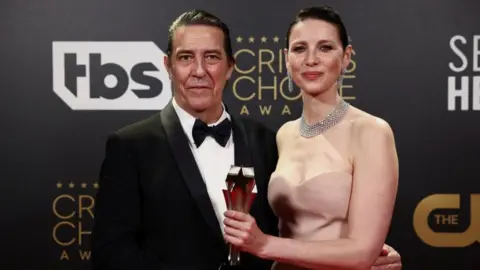 Reuters Ciarán Hinds and Catriona Balfe