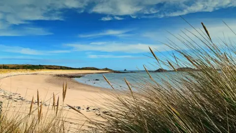 A beach on St Martin's