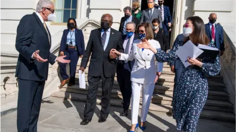 Getty Images Democratic leaders of the House and Senate