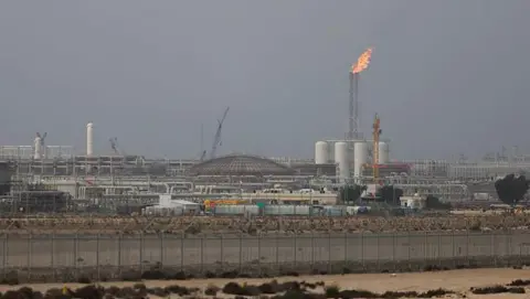 Getty Images Qatar Energy's operating facilities on March 3, 2026 in Ras Laffan Industrial City, Qatar.  