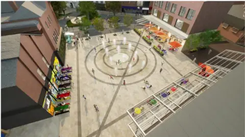 Redditch Borough Council Redditch town plaza