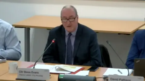 City of Wolverhampton Council City of Wolverhampton Council deputy leader Steve Evans speaking at this week's committee meeting.