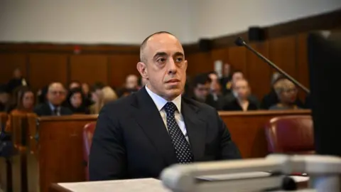 Getty Images Emil Bove sits in court