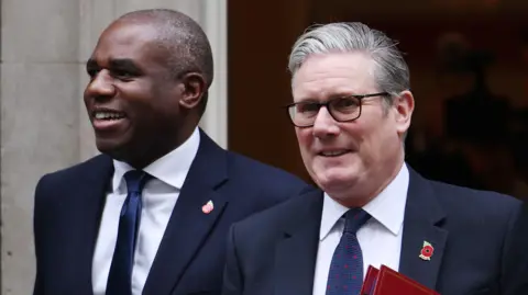 EPA/Shutterstock Deputy prime minister David Lammy and Prime Minister Sir Keir Starmer in Downing Street