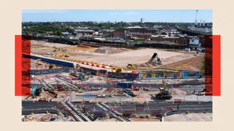 Getty Images HS2 Construction tract  successful  Birmingham