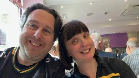 Phil Grisewood Phil and Sam Grisewood enjoying a celebratory meal out after the Premiership Rugby Final