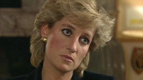 Diana the Princess of Wales during her interview with Martin Bashir for Panorama Special in 1995.