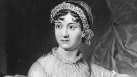 Getty Images Engraving from 1873 of Jane Austen 