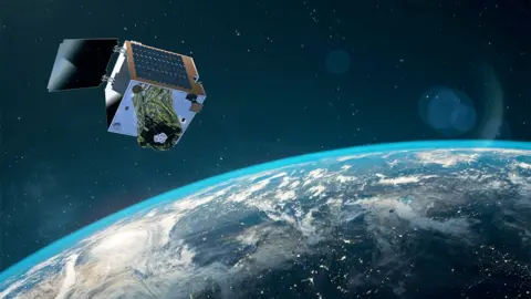 SSTL graphic of the SSTL satellite