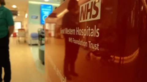 A Great Western Hospitals NHS Trust sign