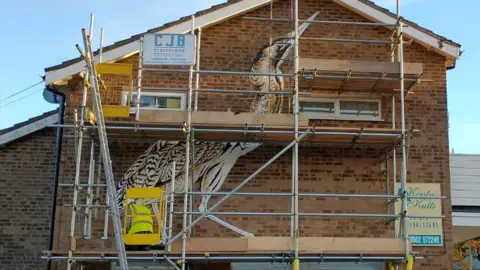 Suffolk Wildlife Trust Bittern mural