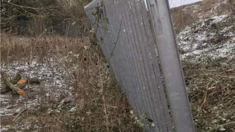 Network Rail Landslip at Harlington