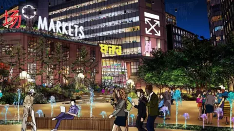 Lendlease Smithfield Development LLP Artist impression of Smithfield site