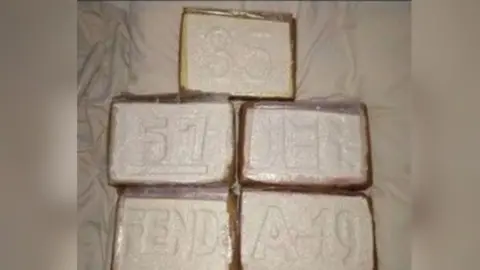 Leicestershire Police Packages of cocaine