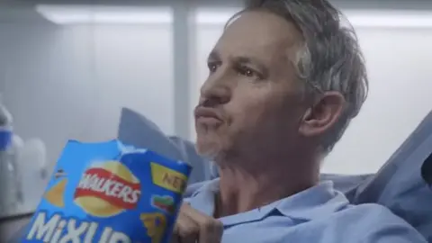 Walkers Gary Lineker refusing to share crisps