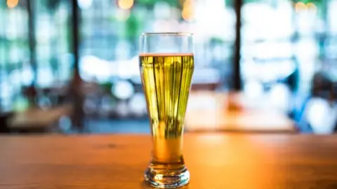 Getty Images Pint of lager in pub