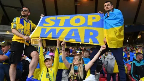 Getty Images Ukrainian fans