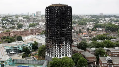Reuters Ariel shot of Grenfell Tower after the destructive fire
