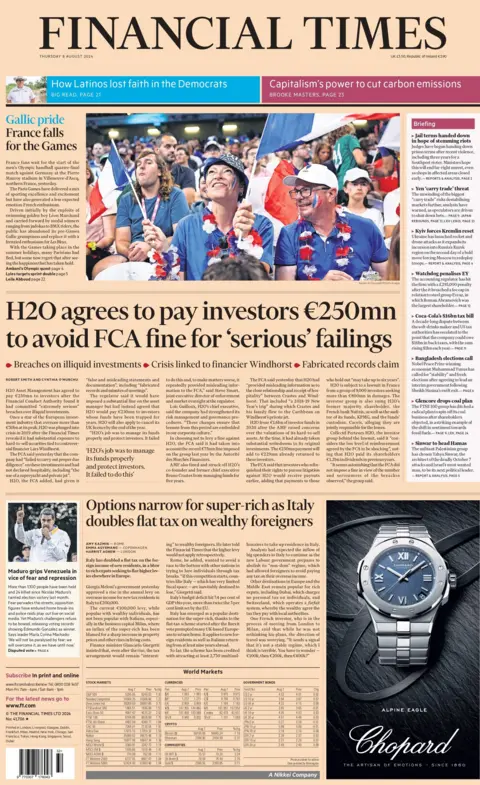  H2O Asset Management to pay investors €250mn after FCA finds ‘serious breaches’