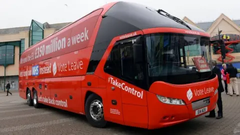 PA Media Vote Leave brexit bus