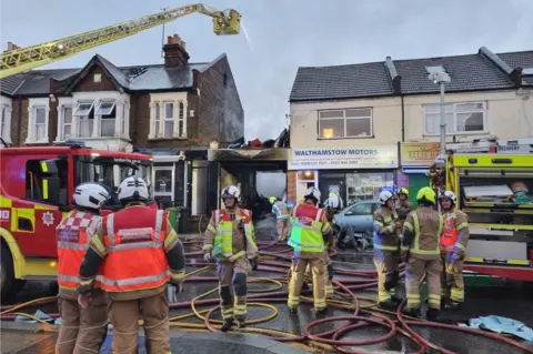 Walthamstow Car Workshop Fire Brought Under Control