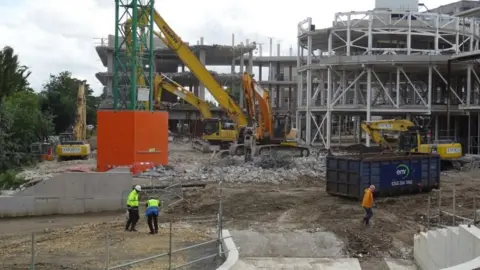 Jake Loader Construction site for the university