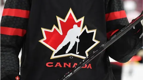     Getty Images A generic photo of the Team Canada logo